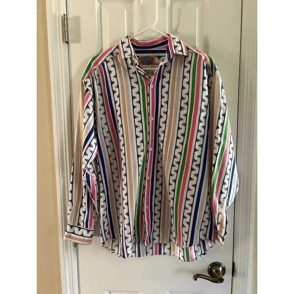 Union Bay Mens Vintage Long Sleeve Button Down Shirt Cotton